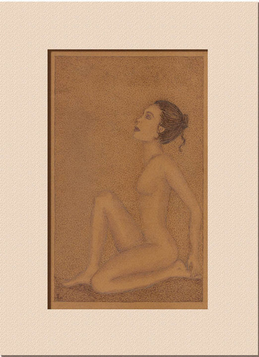 Disegno intitolato "A ginasta" da Angelica Trompieri, Opera d'arte originale, Inchiostro