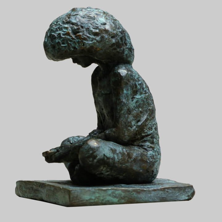 Sculpture titled "Connected" by Angelika Kienberger, Original Artwork, Bronze