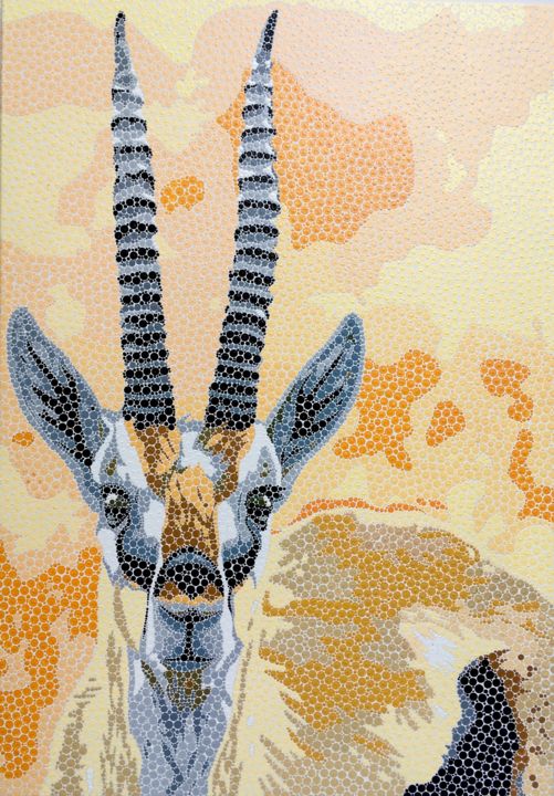 "Gazelle" başlıklı Tablo Angelina Brodt tarafından, Orijinal sanat, Akrilik