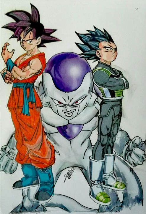 Dragonball Z Drawing By Jean Marie Vandaele Artmajeur