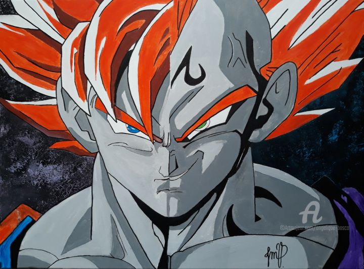 Sangoku Vs Vegeta Painting By Jean Marie Vandaele Artmajeur