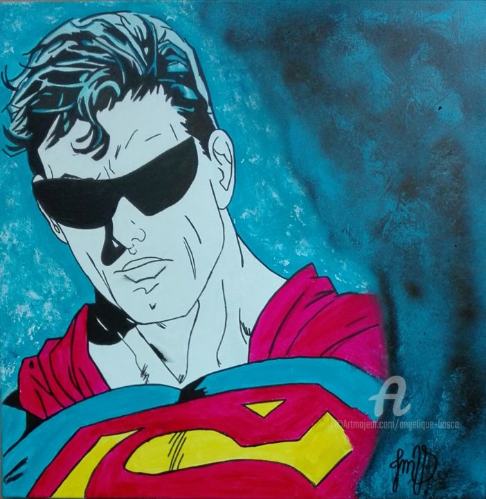 Superman.look, Painting by Jean Marie Vandaele | Artmajeur