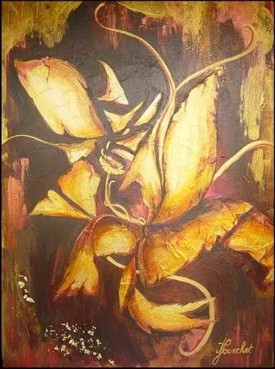 Painting titled "Fragment de pensee" by Angeliquejeannin, Original Art,