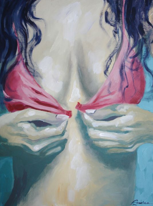 Peinture intitulée "Passion" par Angelina Gavrilova, Œuvre d'art originale, Acrylique