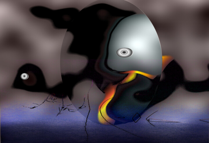 Digital Arts titled "The Egg 3" by Angelo Kerelov, Original Artwork, 2D Digital Work