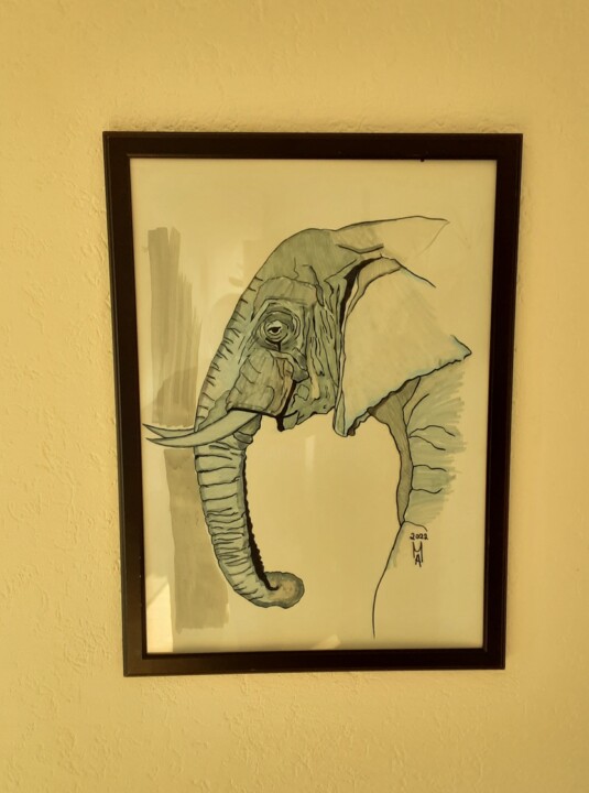 Painting titled "Dumbo." by Angelo Marzullo, Original Artwork, Acrylic