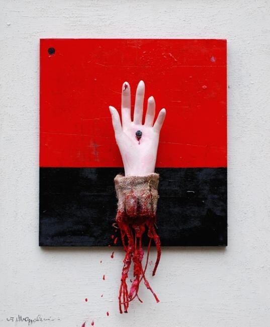 "Irak" başlıklı Heykel Angelo Mazzoleni tarafından, Orijinal sanat, Mixed Media