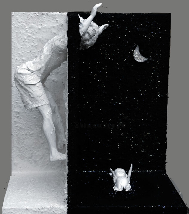 Γλυπτική με τίτλο "Dimensioni parallele" από Angelo Mazzoleni, Αυθεντικά έργα τέχνης, Mixed Media