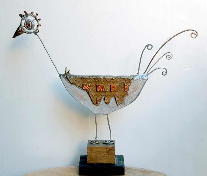 Sculptuur getiteld "studio uccello prot…" door Angelo Mazzoleni, Origineel Kunstwerk
