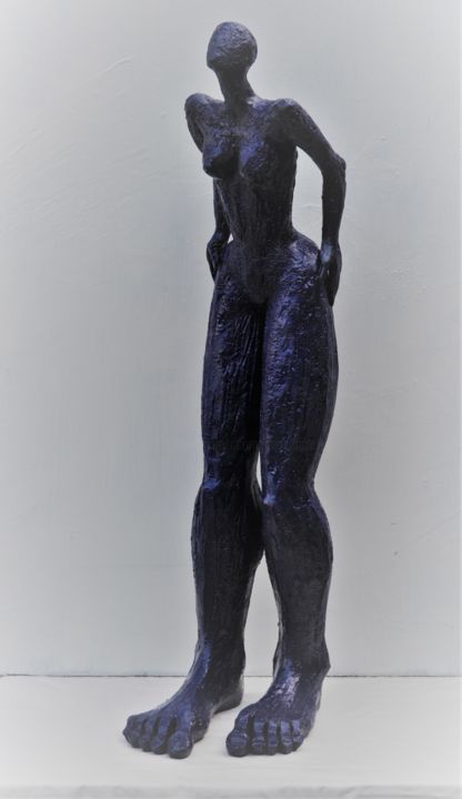Rzeźba zatytułowany „" Connexion "” autorstwa Philippe Jamin, Oryginalna praca, Terakota