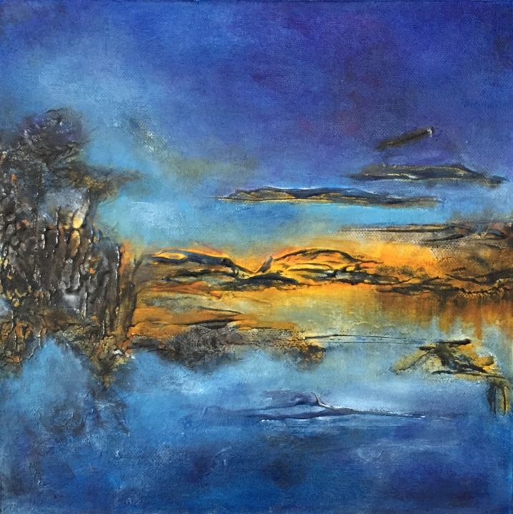Painting titled "Barely Visible" by Angie Chapman, Original Art, Acrylic