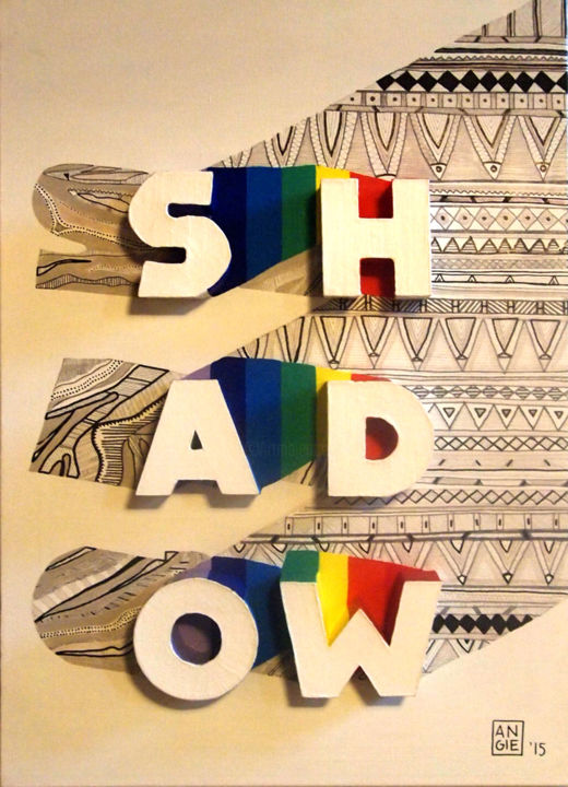 Картина под названием "SHADOW" - Angie&Crafts, Подлинное произведение искусства