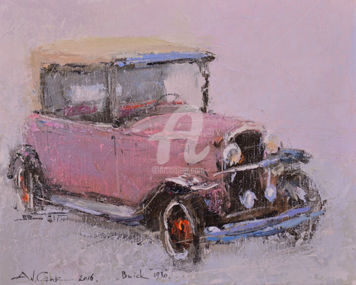 Pintura titulada ""Buick 1930" por Andrey Guk, Obra de arte original, Oleo