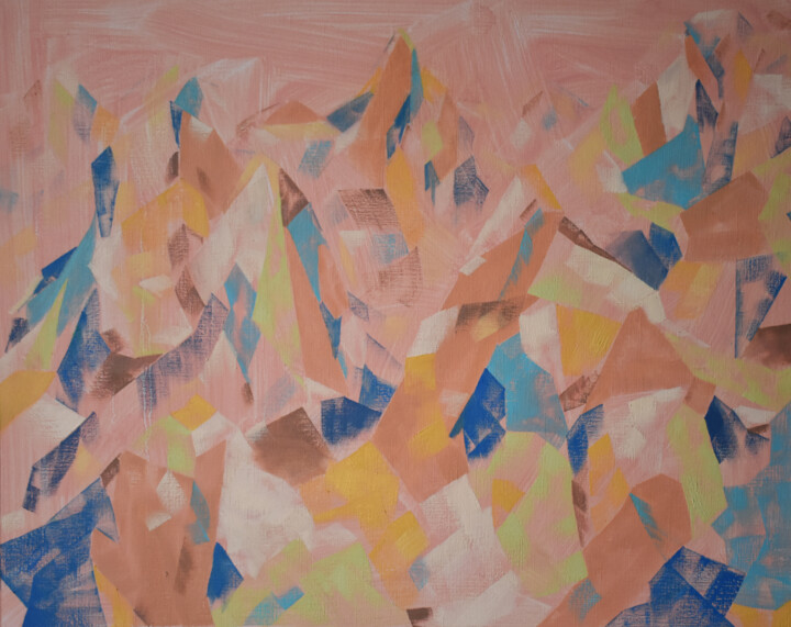 Peinture intitulée "Tecton 3" par Angus Lowe, Œuvre d'art originale, Huile
