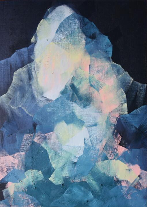Картина под названием "Tecton 9" - Angus Lowe, Подлинное произведение искусства, Масло Установлен на картон