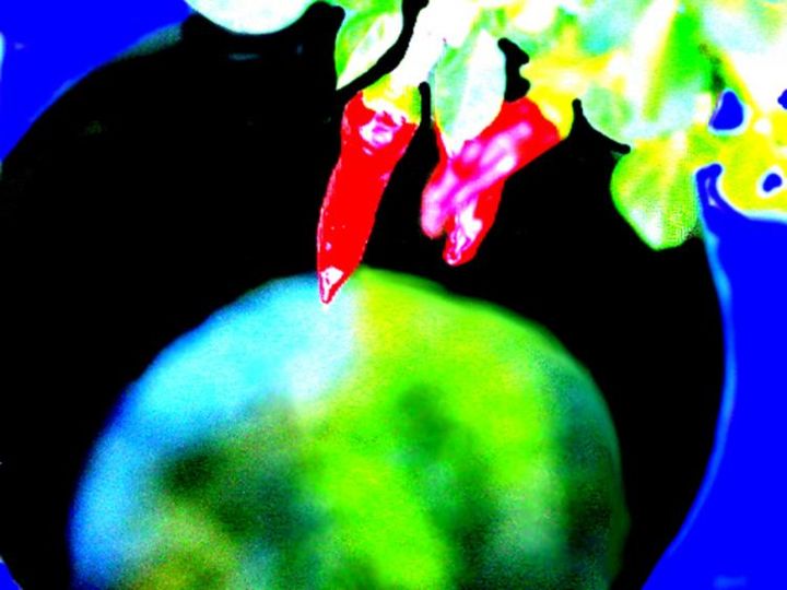 Digital Arts titled "Chilli Coloured" by Angus Macpherson, Original Artwork