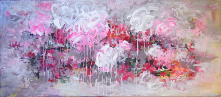 Peinture intitulée "Diary bloom" par Anh Tuan Le, Œuvre d'art originale, Acrylique