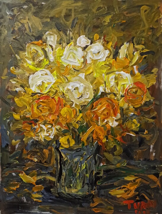 Painting titled "still lifes 2" by Anh  Tuan Le, Original Artwork, Acrylic
