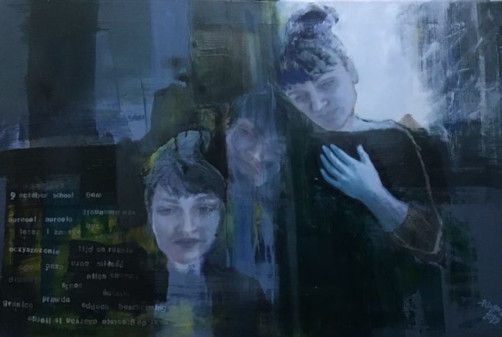 Peinture intitulée "9 OCTOBER, year 201…" par Anna Zygmunt Art, Œuvre d'art originale, Huile