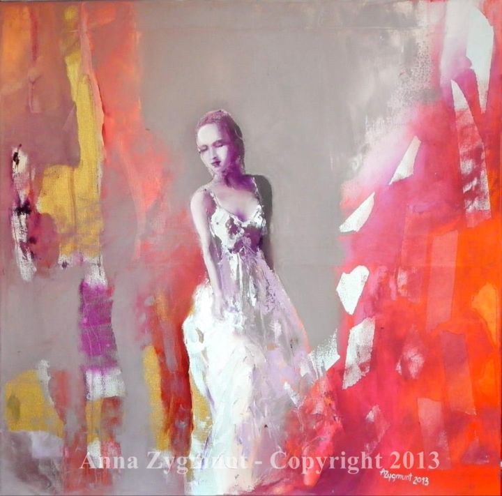 Painting titled "Fragments of a Drea…" by Anna Zygmunt Art, Original Artwork, Oil
