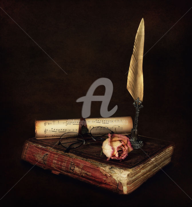 Photographie intitulée "Au nom de la rose" par Agrafx, Œuvre d'art originale, Photographie numérique