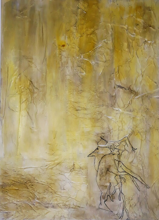 Peinture intitulée "The Magic Forest /…" par Anima E Mela, Œuvre d'art originale, Acrylique Monté sur Châssis en bois