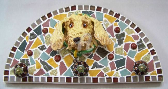 Scultura intitolato "Ceramic and Mosaic…" da Suzanne Noll, Opera d'arte originale, Altro
