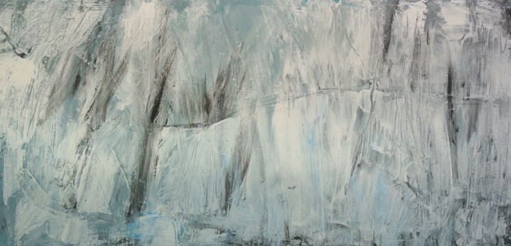 Peinture intitulée "glacier" par Anisa Manière, Œuvre d'art originale, Acrylique