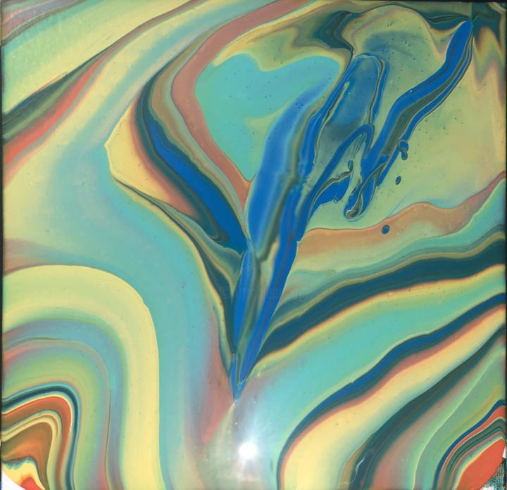Painting titled "Mirage" by Anissa El Haloui, Original Art, Acrylic
