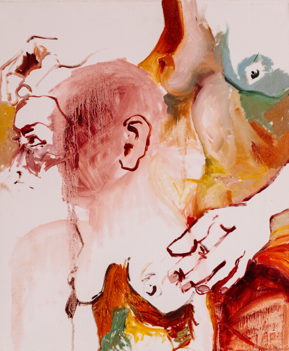 Malerei mit dem Titel "Sensitive Body" von Anita Gryz, Original-Kunstwerk, Öl