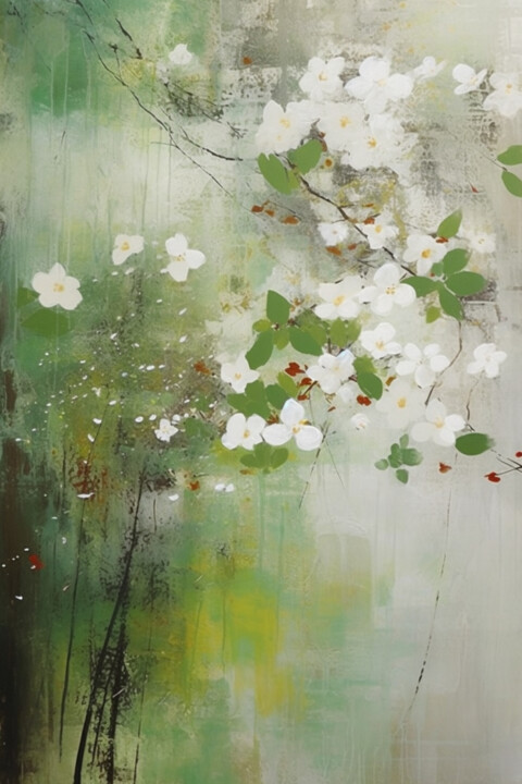 Digital Arts titled "spring bloom" by Anja Rudko, Original Artwork, AI generated image