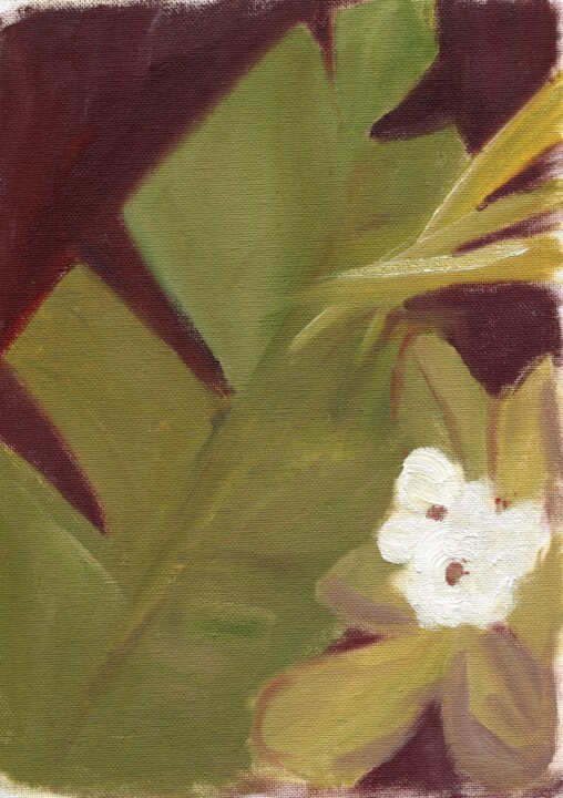 Pintura intitulada "Flower 5" por Anja Rudko, Obras de arte originais, Óleo