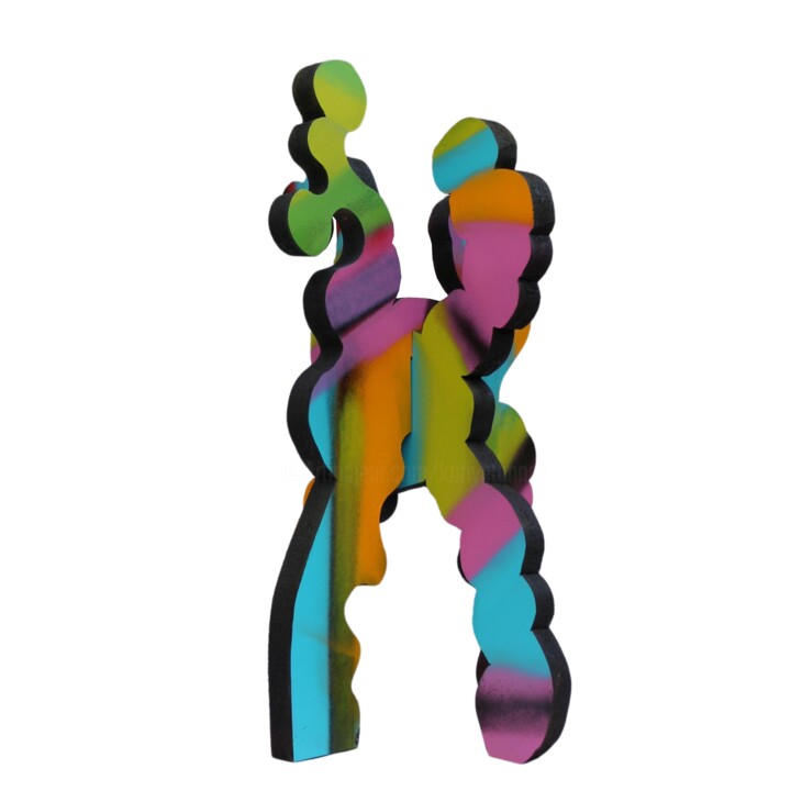 Skulptur mit dem Titel "U6" von Anka Girls, Original-Kunstwerk, Sprühfarbe
