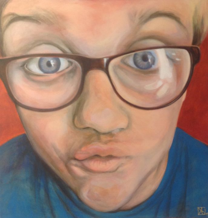 Peinture intitulée "Steven" par Ann Meert, Œuvre d'art originale,