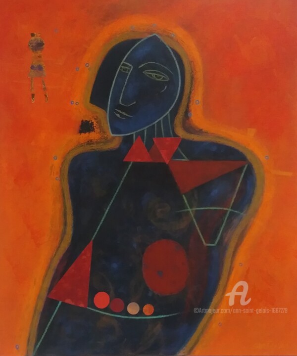 Peinture intitulée "Pantagruel" par Ann Saint-Gelais, Œuvre d'art originale, Acrylique Monté sur Châssis en bois