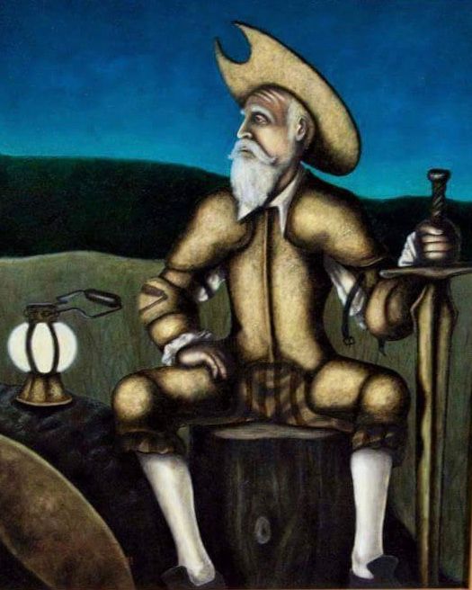 Pintura titulada "Don Quixote" por Anna Alarcón, Obra de arte original
