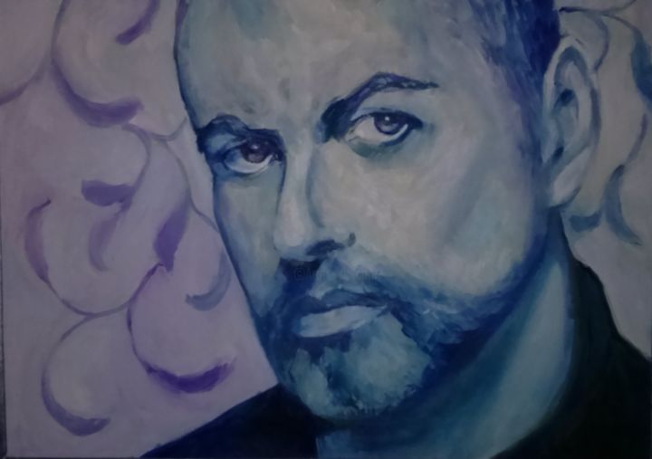 Malarstwo zatytułowany „George Michael” autorstwa Anna  Bardzka, Oryginalna praca, Akryl