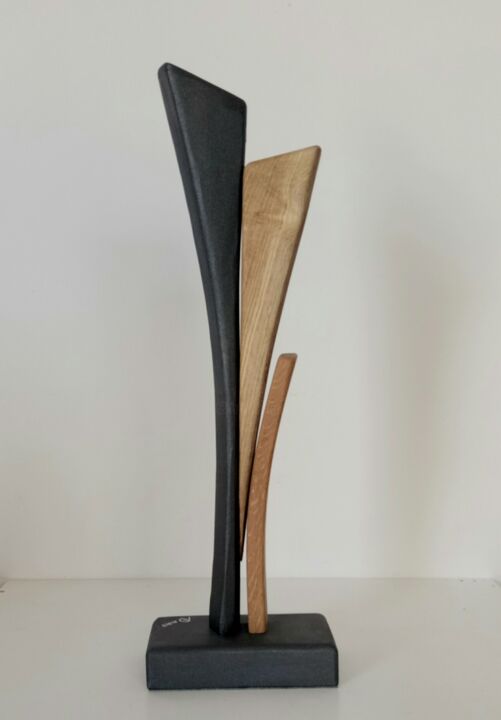 Scultura intitolato ""Forms-7"" da Anna Beltrame A＋D Art, Opera d'arte originale, Legno