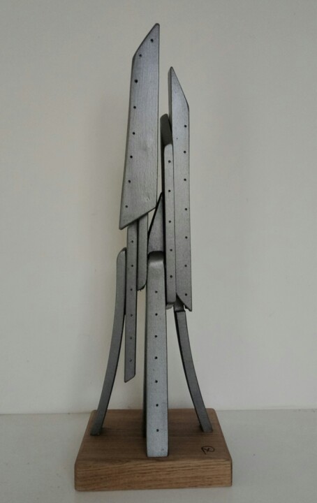 Skulptur mit dem Titel "Eiffel project" von Anna Beltrame A+D Art, Original-Kunstwerk, Holz