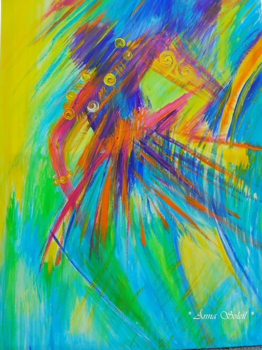 Peinture intitulée "La Danse" par Anna Benardais, Œuvre d'art originale