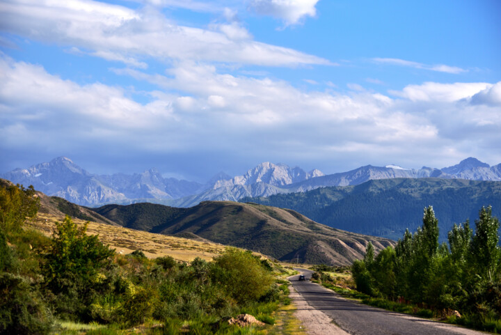 Fotografie getiteld "mountains of kyrgyz…" door Anna Boitsova, Origineel Kunstwerk, Digitale fotografie
