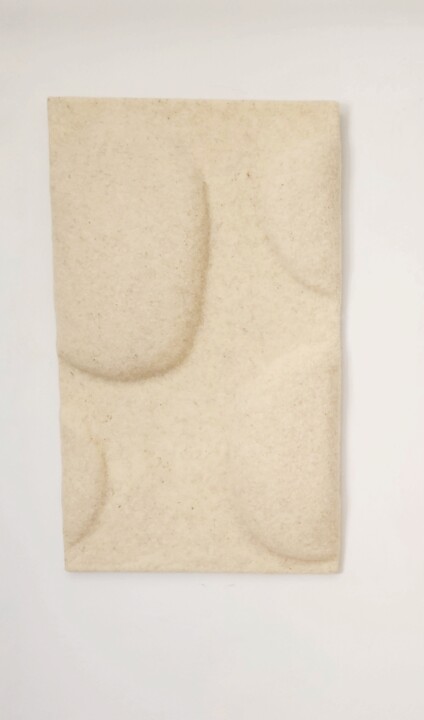 Textile Art με τίτλο "Tender Stones.1" από Anna Carmona, Αυθεντικά έργα τέχνης, Υφαντικές ίνες