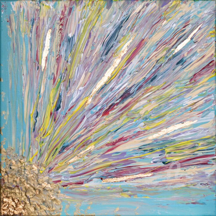 Pittura intitolato "Colorful Charge - C…" da Anna Colt, Opera d'arte originale, Acrilico