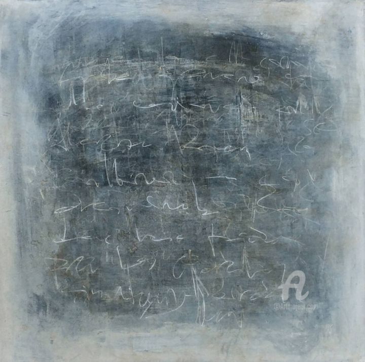 Картина под названием "Blue Noise II" - Anna Dévora, Подлинное произведение искусства, Акрил