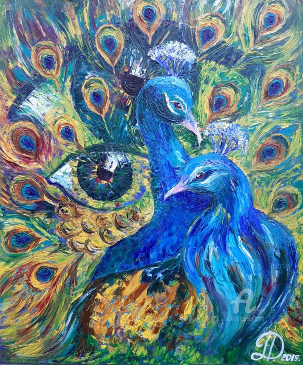 Картина под названием "Мир ярче" - Анна Доценко, Подлинное произведение искусства, Масло
