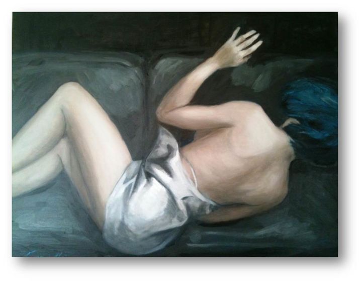 Ζωγραφική με τίτλο "Sogno Blu" από Anna Gianotti, Αυθεντικά έργα τέχνης, Λάδι