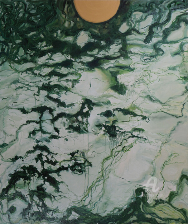 Картина под названием "RECKLESS SERENADE" - Anna Gigon, Подлинное произведение искусства, Масло