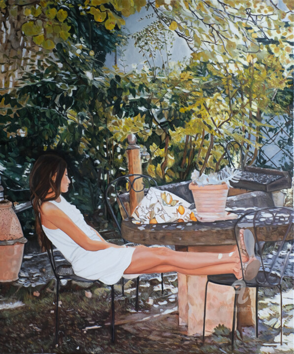 Painting titled "Clara" by Anna Gigon, Original Artwork, Oil