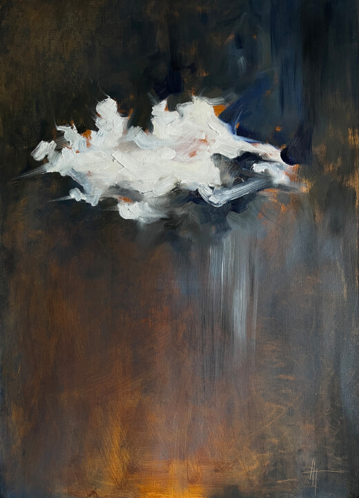Картина под названием "COTTON" - Anna Gurechkina, Подлинное произведение искусства, Масло Установлен на Деревянная рама для…
