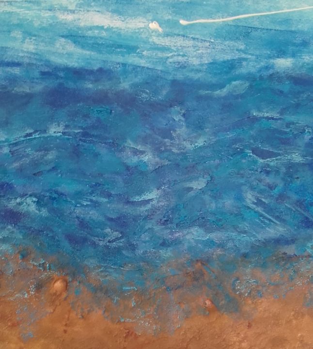 Painting titled "Littoral africain" by Anna, Original Artwork, Acrylic